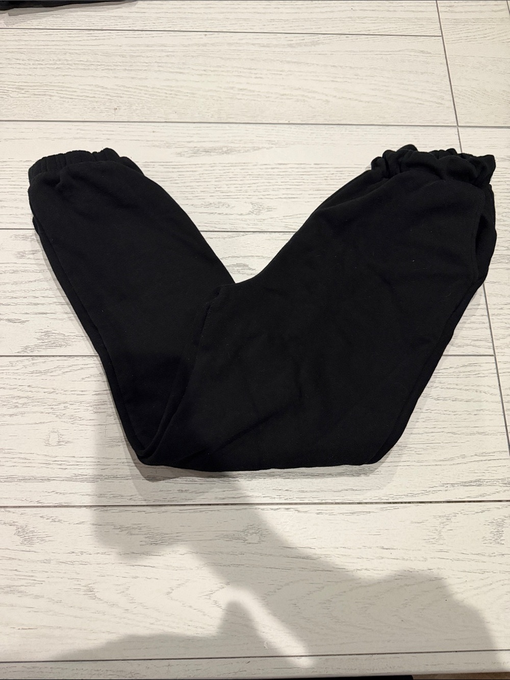 Zara Kids Black Elastic Cuff Jogger Pants